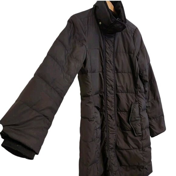 J. CREW Down Puffer Winter Coat Parka MSRP $298 Size Small Black - Picture 4 of 11